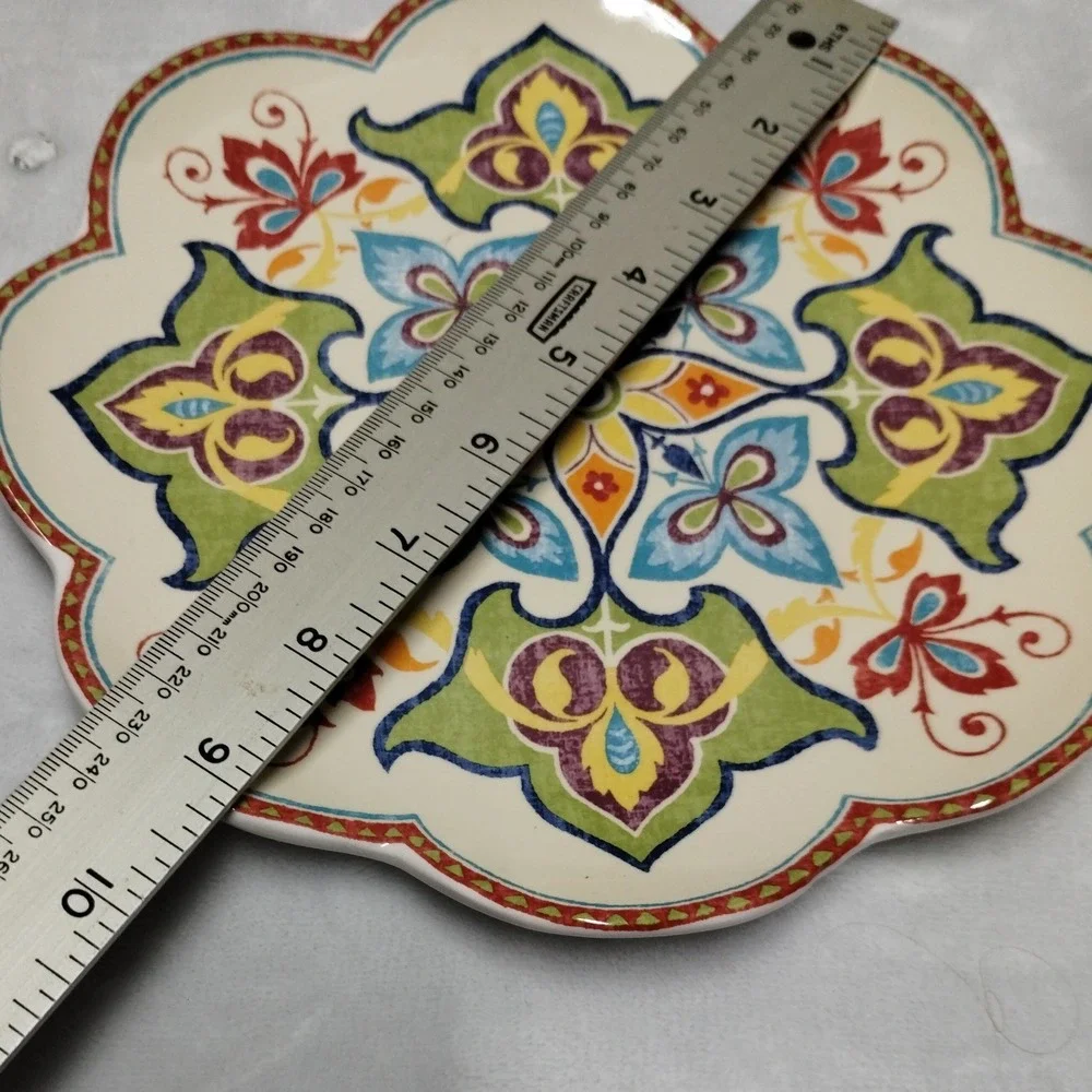 Pier 1 Imports Tapestry Ironstone Scalloped‎ 9.25